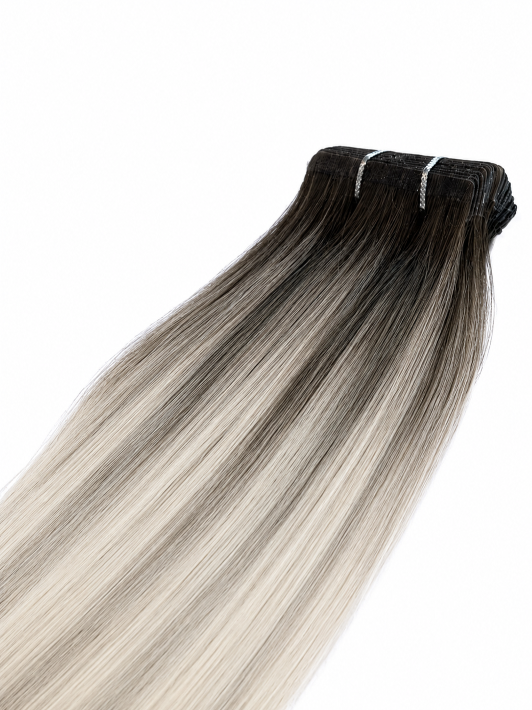 Luxe Prestige Slim Tape Dark Brown Platinum Balayage