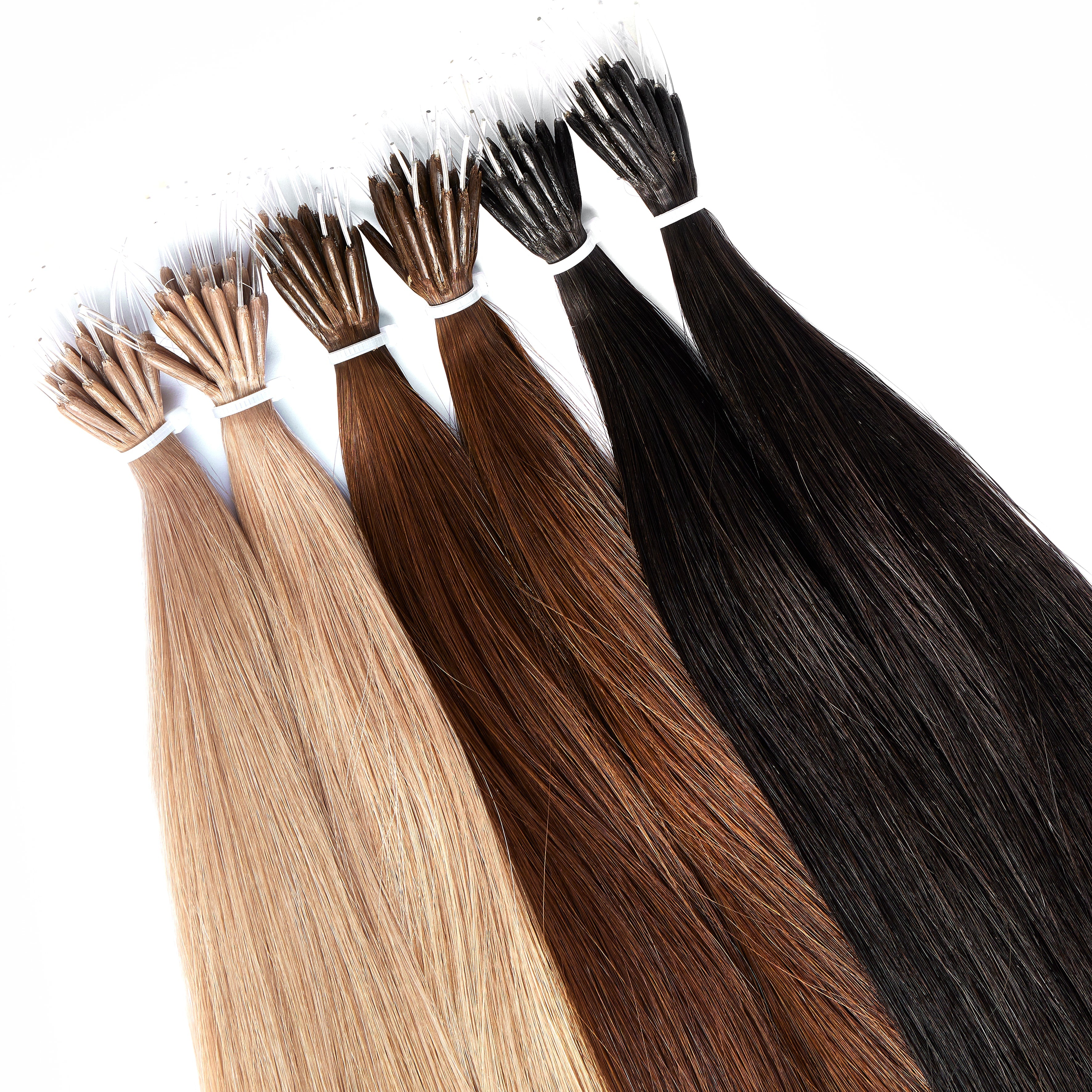 Nano ring extensions DG hair extensions luxe collection