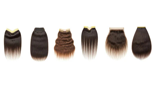 Understanding Hair Weft Types: Tape-ins, Sew-ins  and Clip-ins