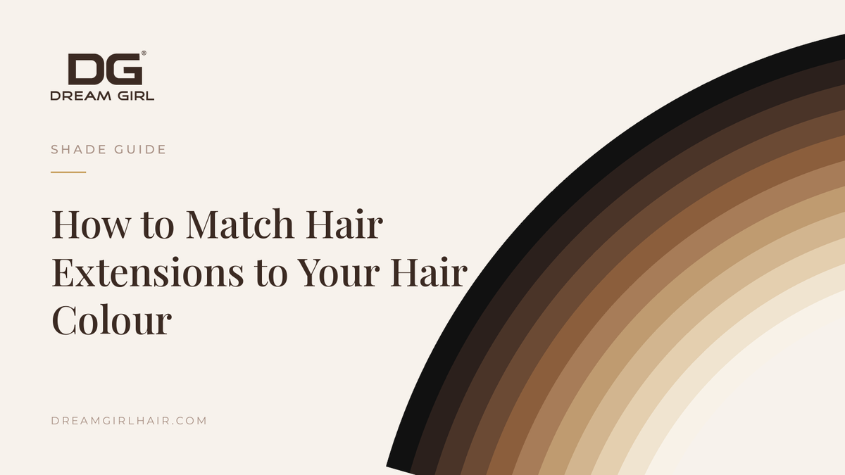 Dream Girl hair extension shade swatches laid out in natural daylight