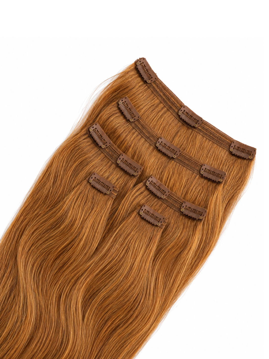 Luxe Skinny Clips Chestnut Brown