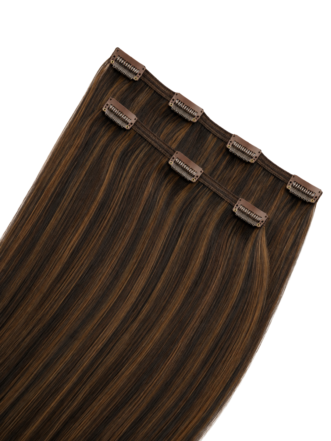 Luxe Volume Clip Black auburn blend