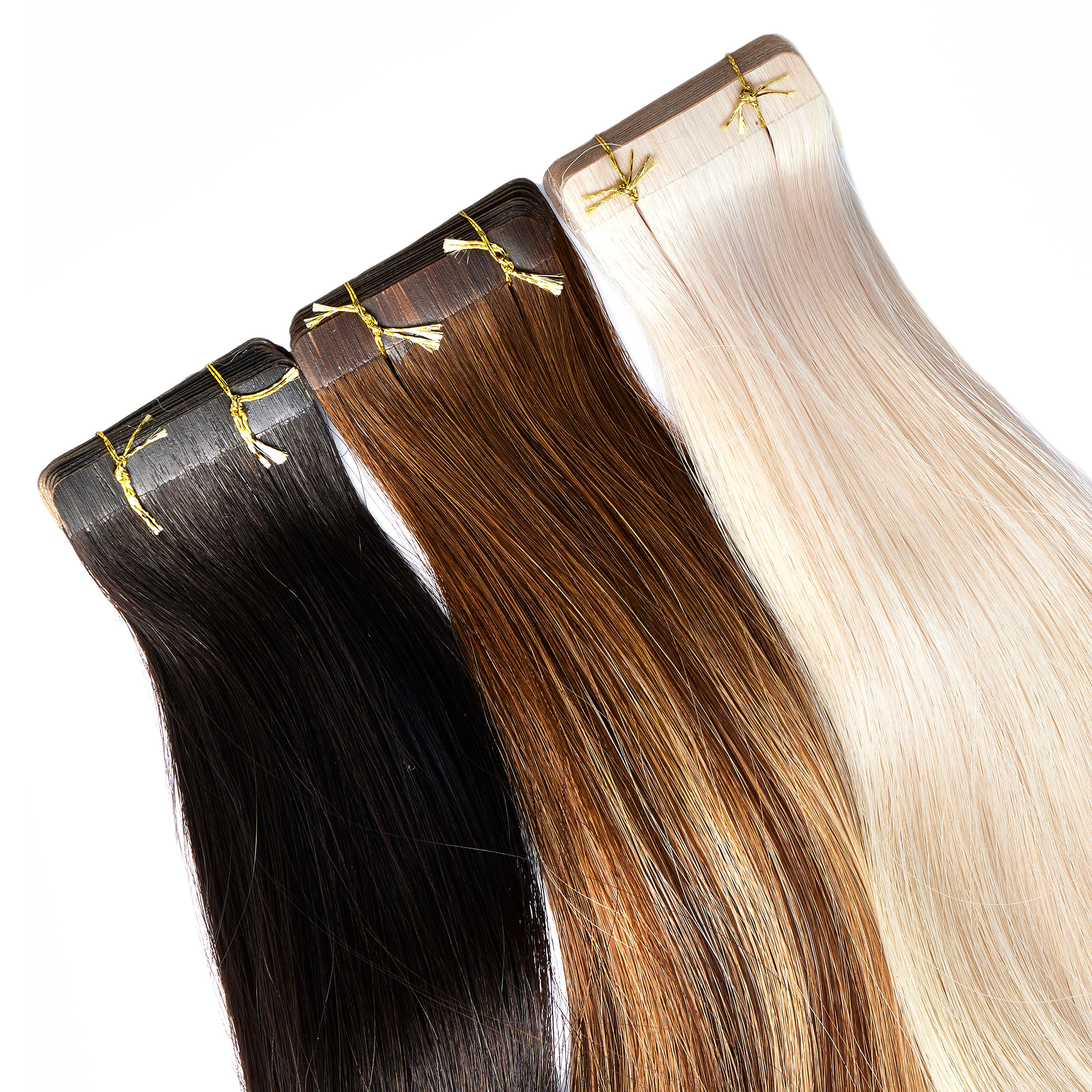 tape in extensions 100% human hair extension Russian verging and Remy hair