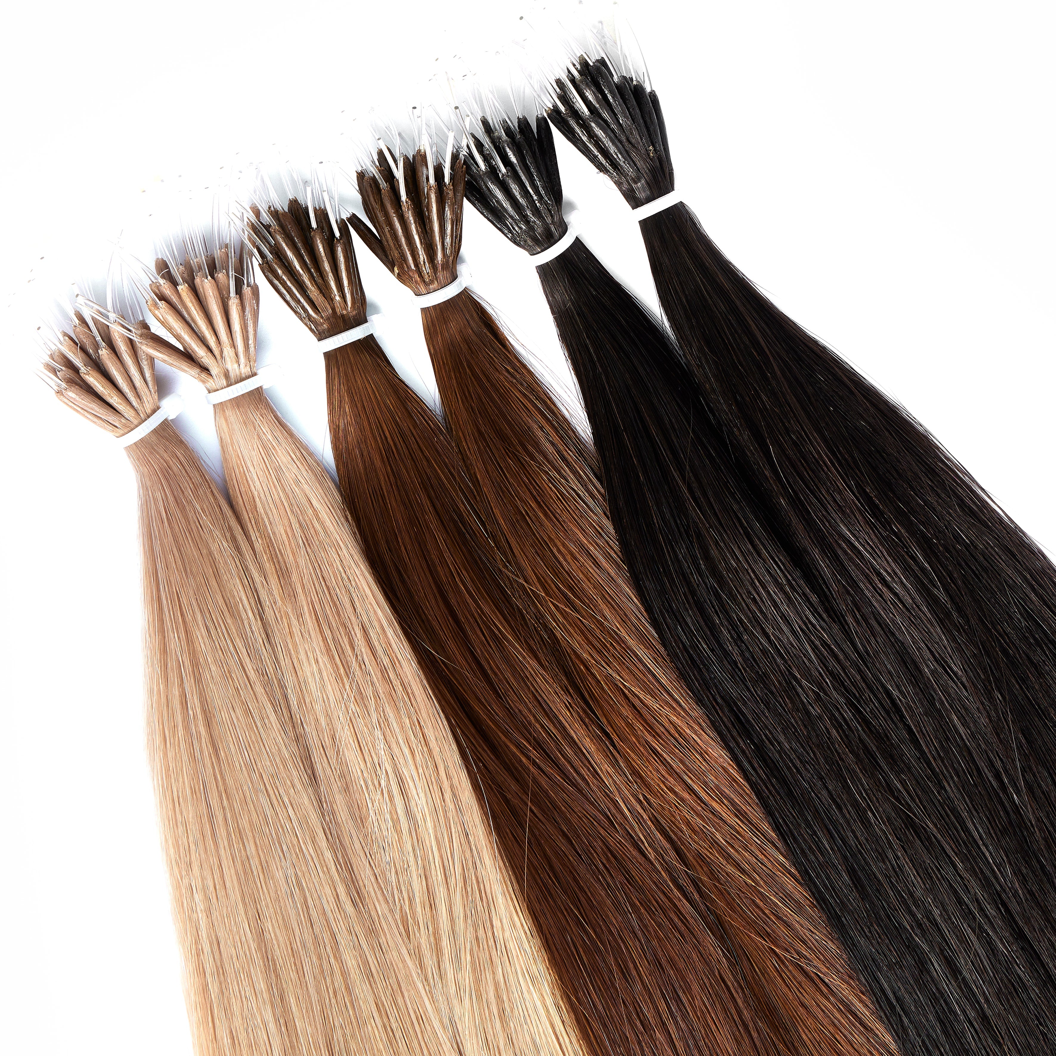 Nano ring extensions DG hair extensions luxe collection 